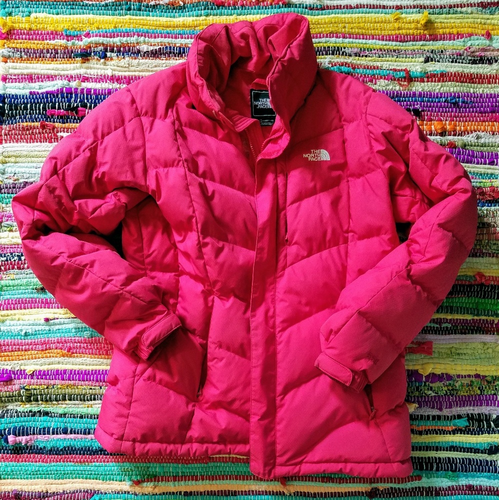 North face 550 puffer down coat pink XL